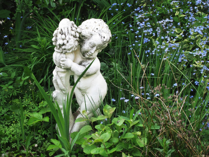 en las ruinas crecen plantas y otras cartas desde la naturaleza griega