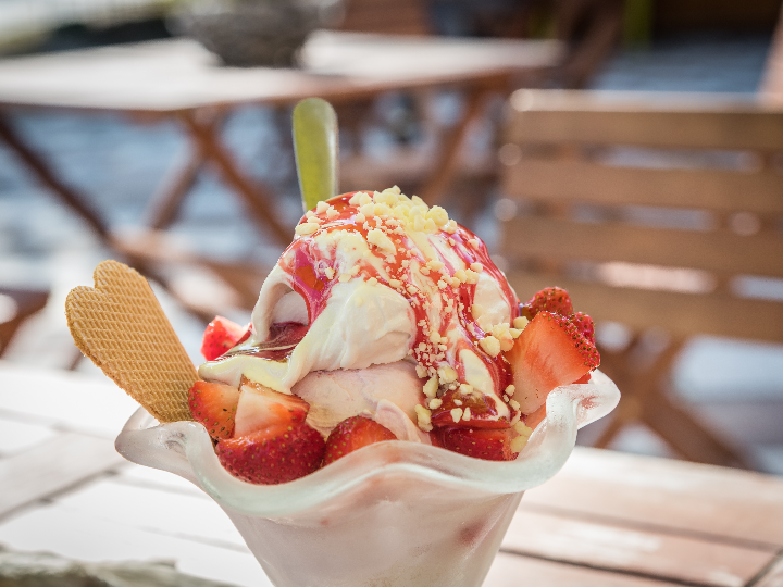 helado de nueces de macadamia